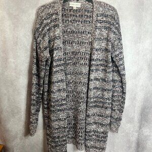 Mid Length Cardigan Sweater. Multi color size small